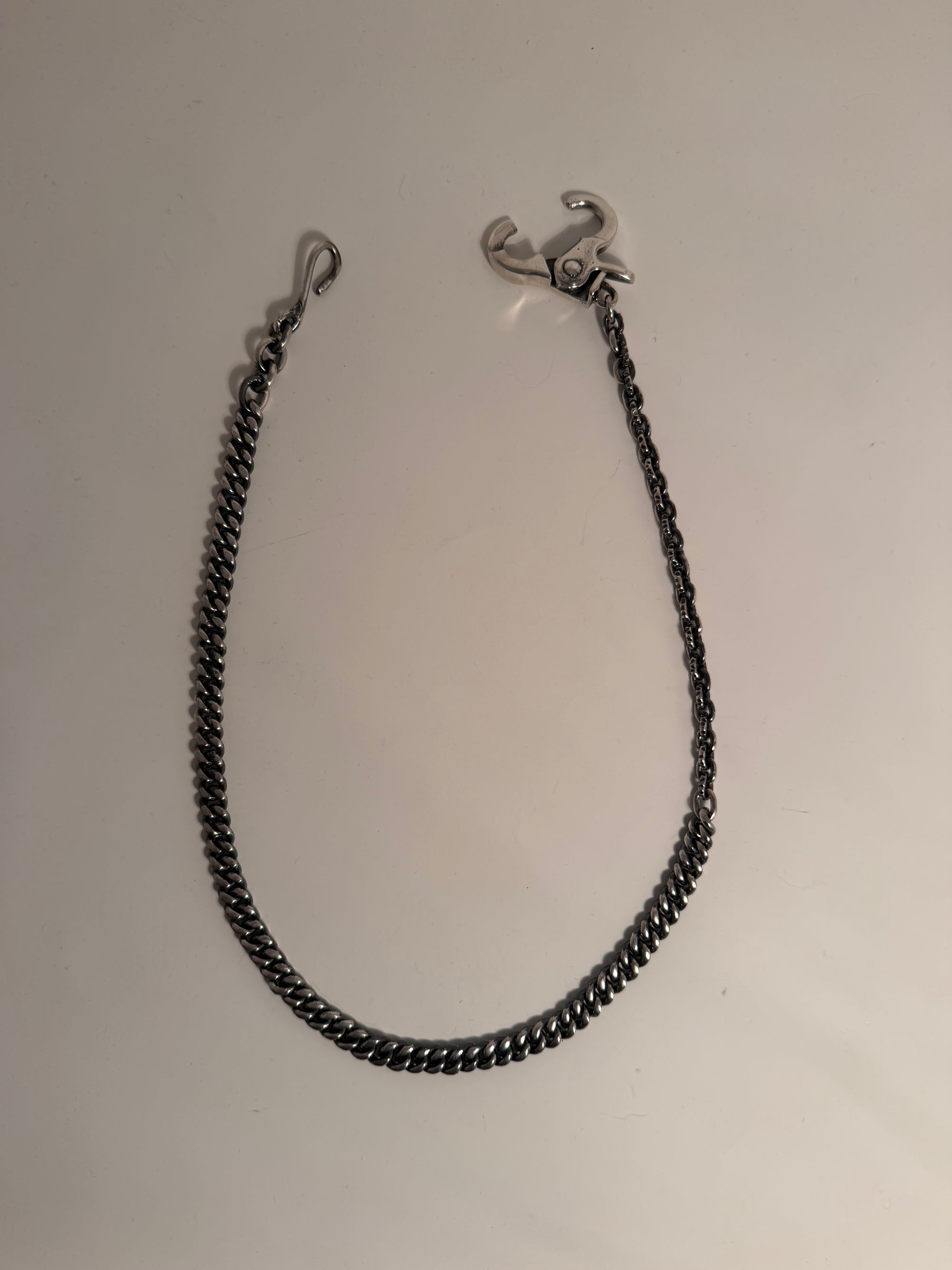 CUBAN LINK X ROLL LINK CARABINER CHAIN