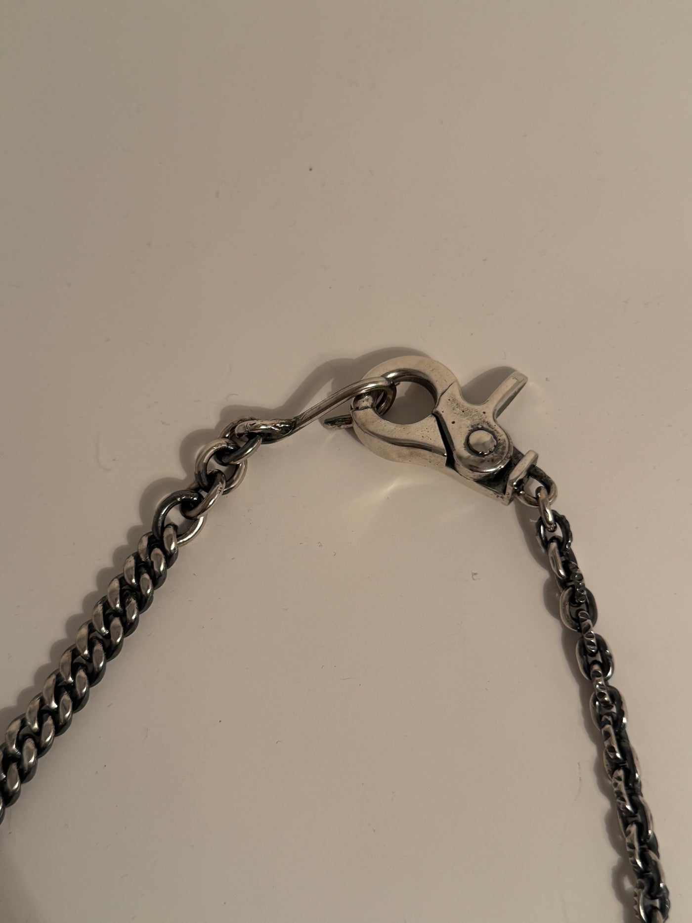 CUBAN LINK X ROLL LINK CARABINER CHAIN