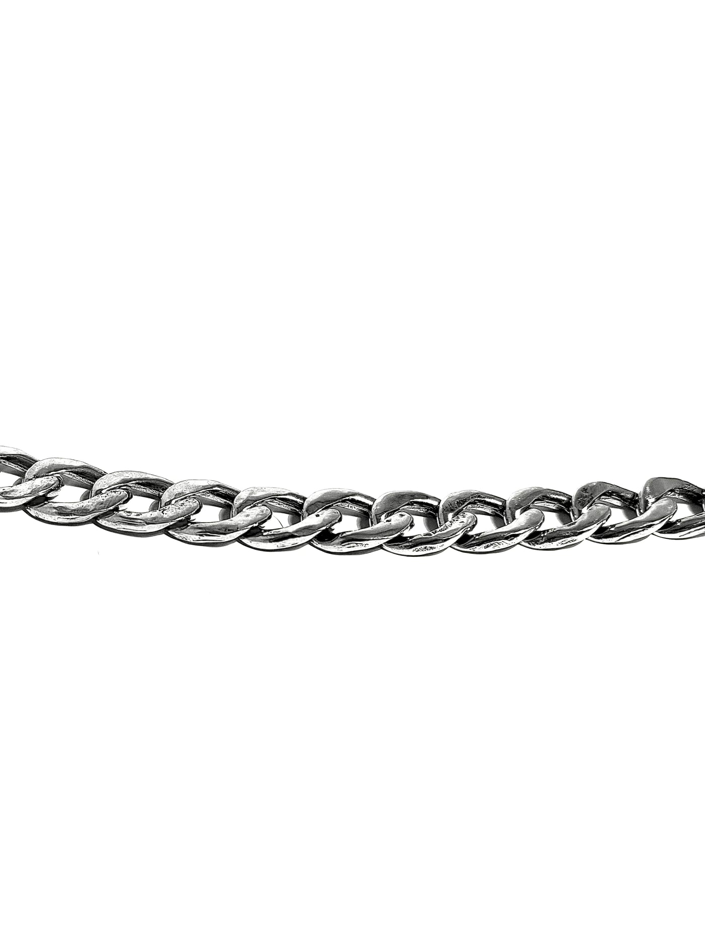 CUBAN LINK HAMMERED BRACELET