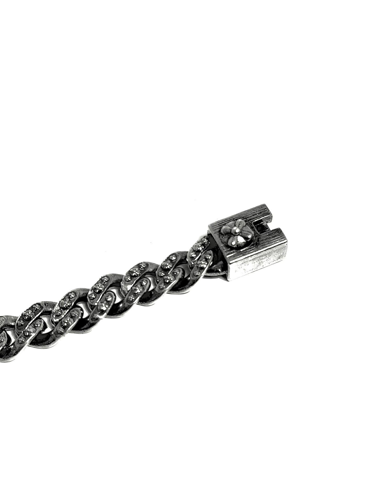 BUTTON "X" CUBAN LINK BRACELET