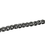 BUTTON "X" CUBAN LINK BRACELET