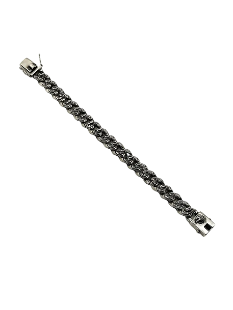 XILVER DEMON BUNNY CUBAN LINK BRACELET